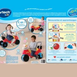 VTech Baby Trotti Moto 3 En 1 - Trotteur Bébé- Porteurs, Trotteurs