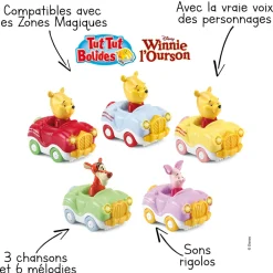 Tut Tut Bolides - Véhicules Winnie L'Ourson Et Ses Amis- Voitures Jouets Garages Et Circuits