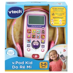 VTech V.Pod Kid Do, Re, Mi Rose - Baladeur Pour Enfant- Ordinateurs, Tablettes Et Consoles