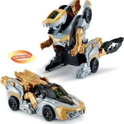 Switch & Go Dinos Vulcanion, Mega Dragon- Voitures Dinos