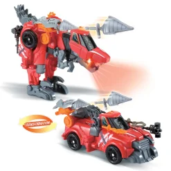 Switch & Go Dinos Warrior, Super Velociraptor- Voitures Dinos