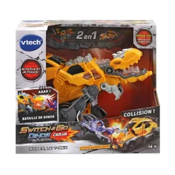 Switch & Go Dinos Zyrex, Le T-Rex - Crash - Véhicules Interactifs- Voitures Dinos