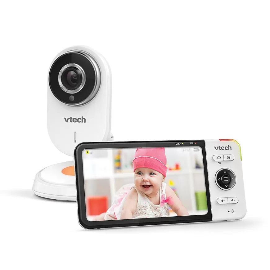 Babyphone Video Wide View Hd - Bm818 - (Ecran 5 Ultra Plat Hd - Veilleuse)-Safe And Sound Hot