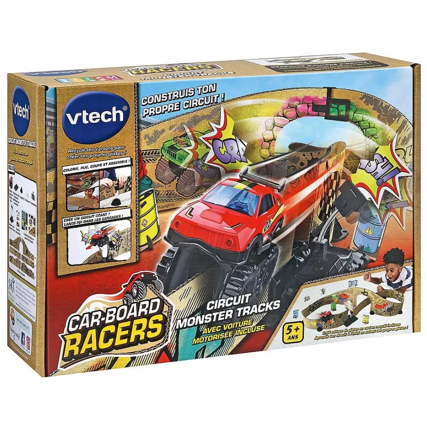 Car-Board Racers - Circuit Monster Tracks-VTech Clearance