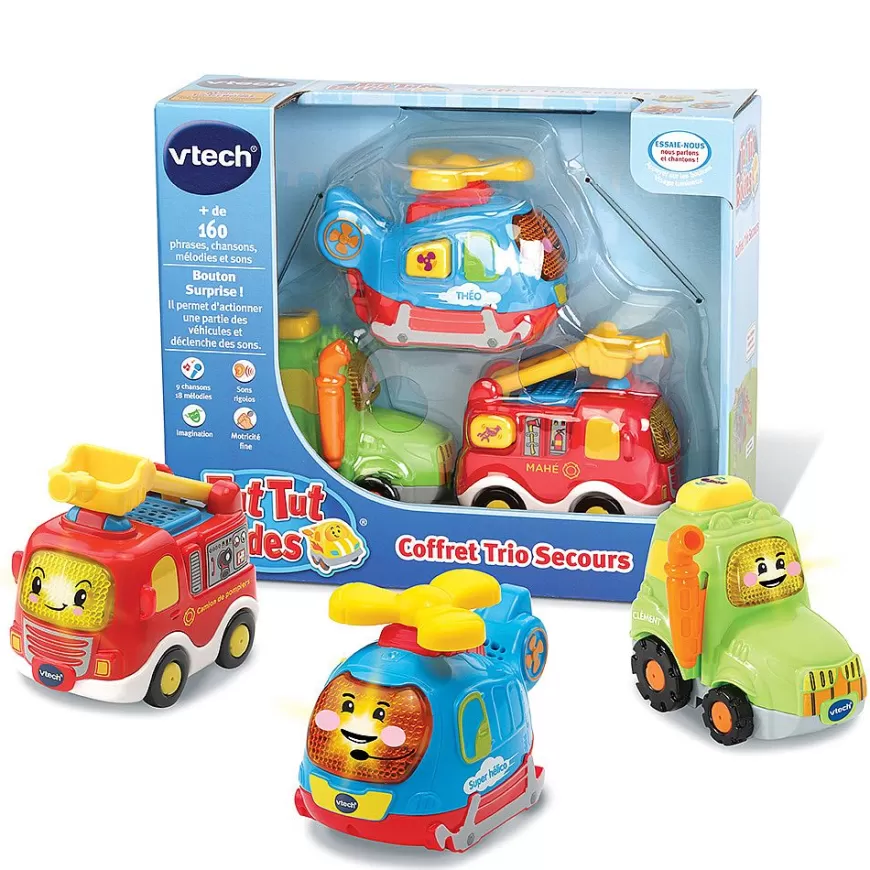 Coffret De Petites Voitures De Secours Parlantes - -Tut Tut Bolides Cheap
