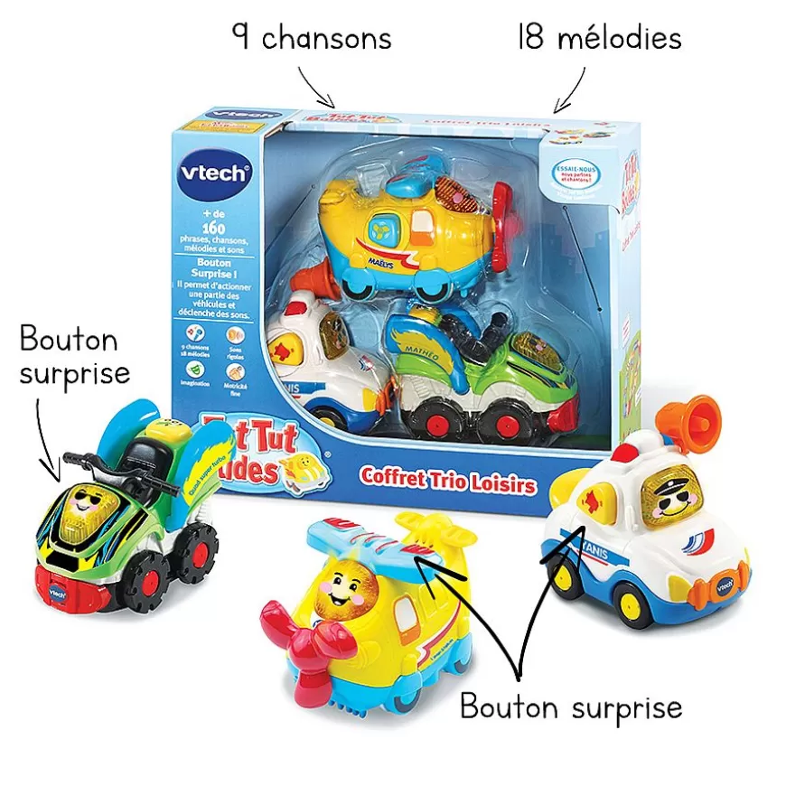 Coffret Trio De Petites Voitures - -Tut Tut Bolides Shop