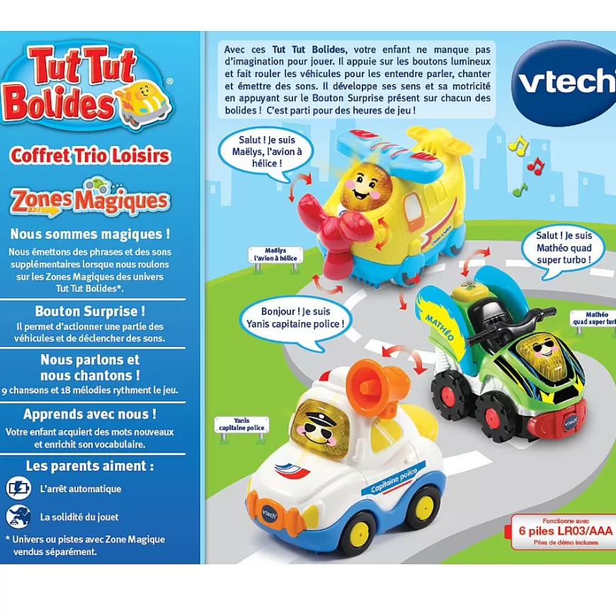 Coffret Trio De Petites Voitures - -Tut Tut Bolides Shop