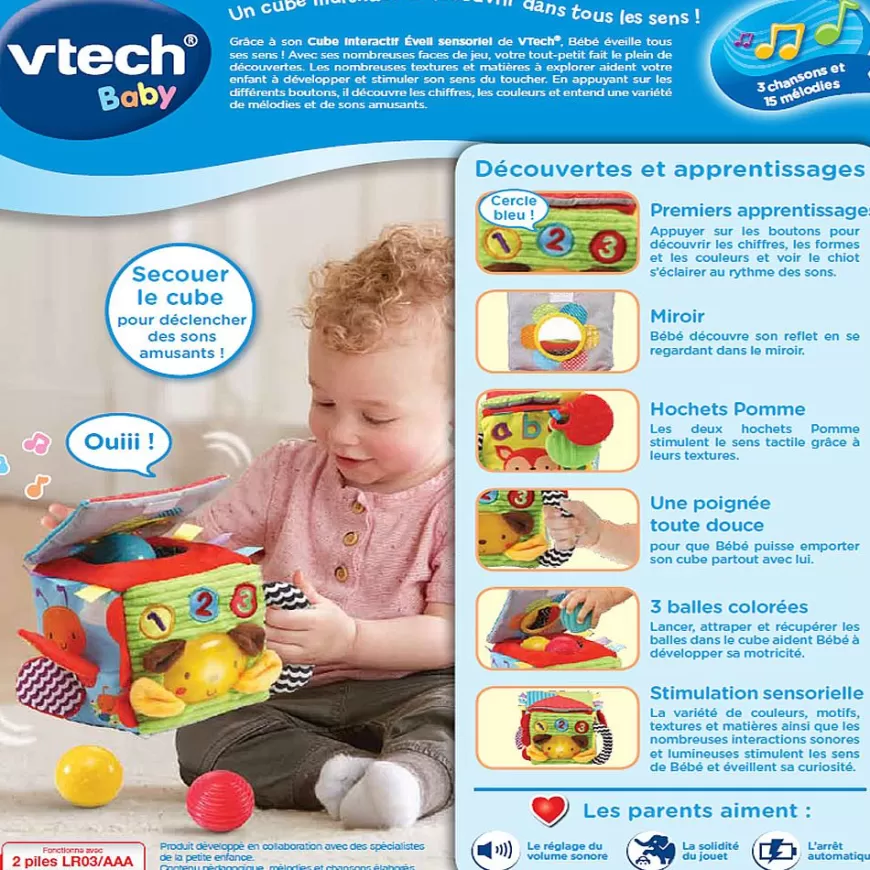 Cube Interactif Eveil Sensoriel-VTech Baby Cheap