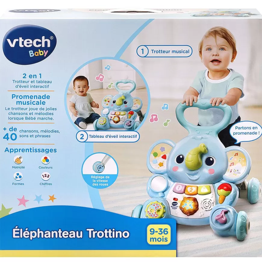 Elephanteau Trottino - Trotteur Bébé-VTech Baby Sale