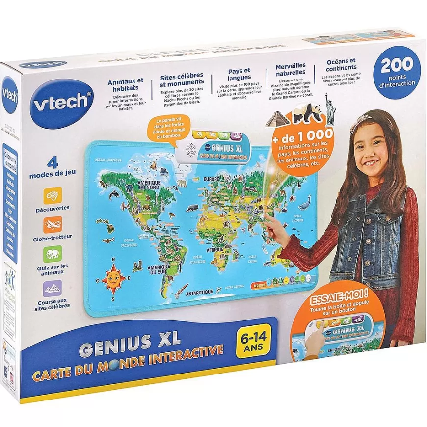 Genius Xl - Carte Du Monde Interactive-VTech Cheap