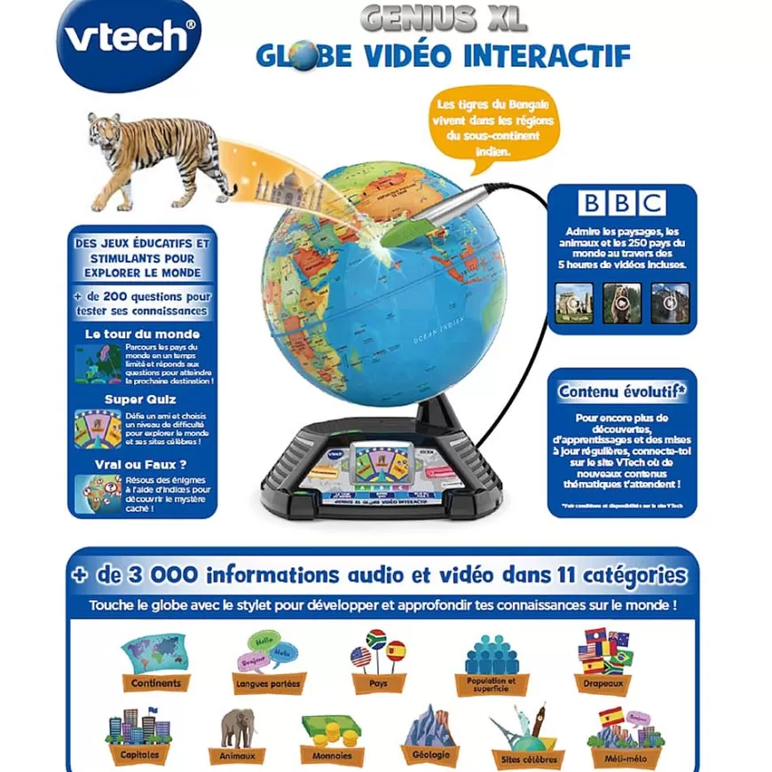 Genius Xl - Globe Video Interactif-VTech Best