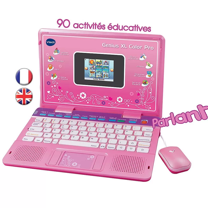 Genius Xl Color Pro Bilingue Rose - Ordinateur Educatif-VTech Shop