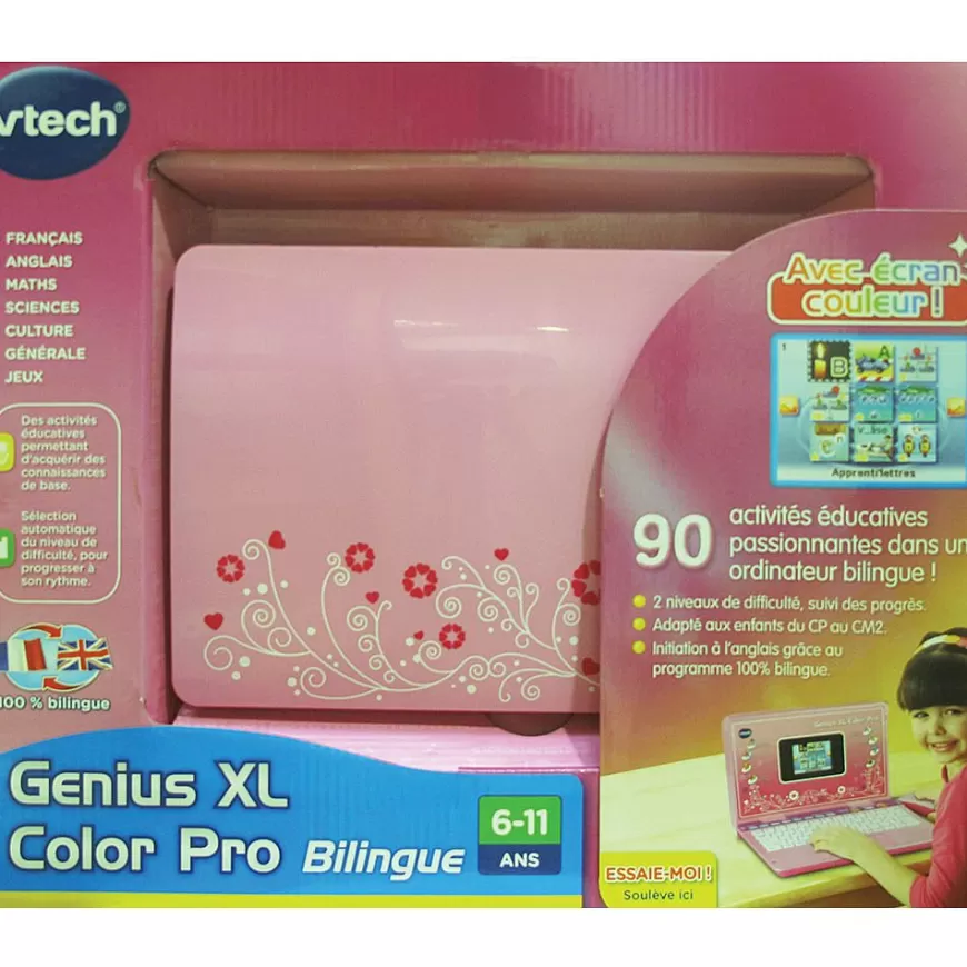 Genius Xl Color Pro Bilingue Rose - Ordinateur Educatif-VTech Shop