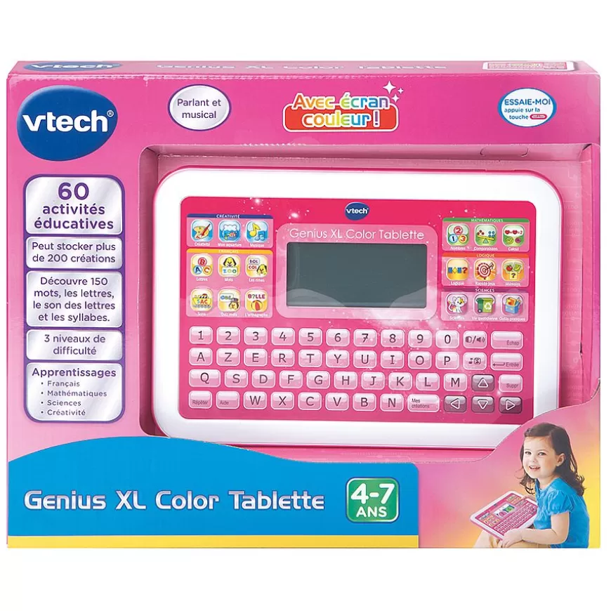 Genius Xl Color Tablette Rose - Tablette Educative-VTech Shop