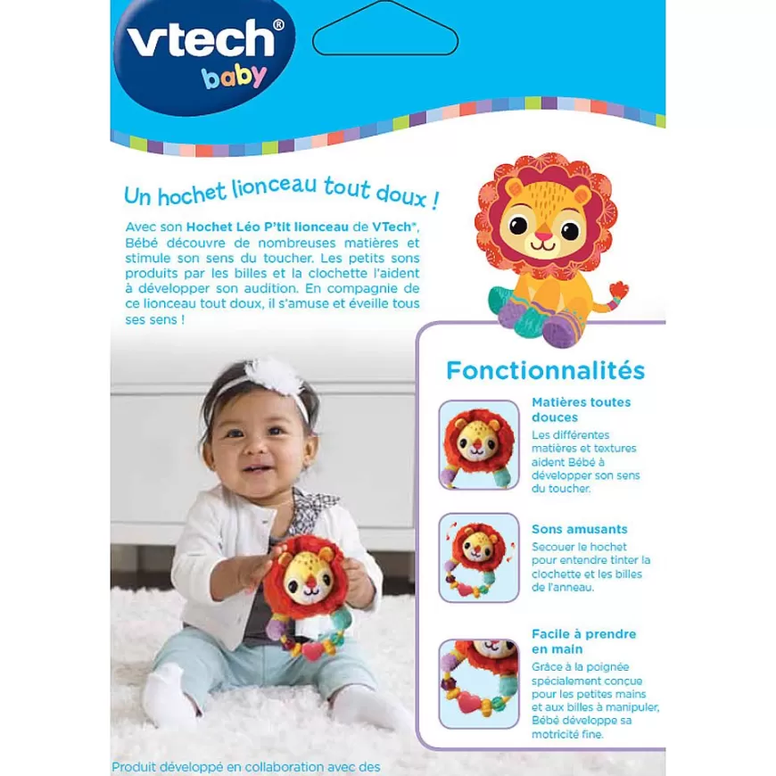 Hochet Leo P'Tit Lionceau - Baby Loulous-VTech Baby Clearance