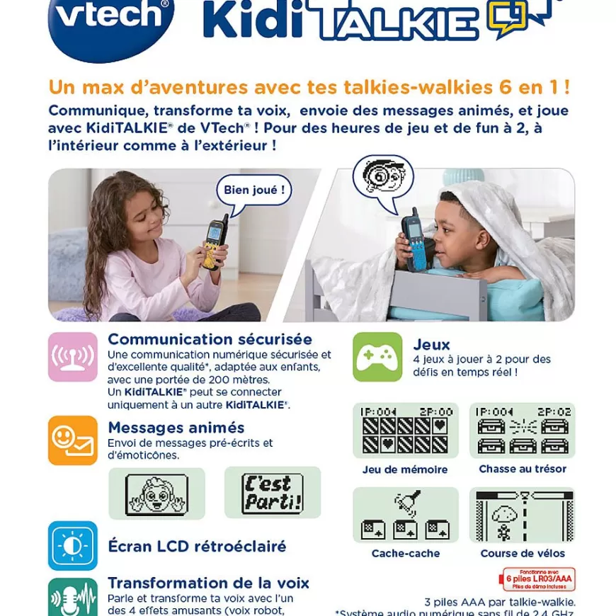 Kidi Talkie Rose - Talkies-Walkies-VTech Outlet