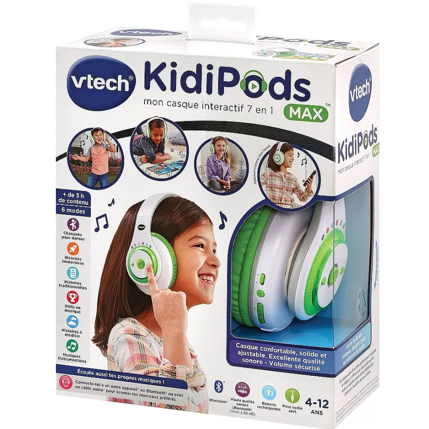 Kidipods Max - Mon Casque Interactif 7 En 1-VTech Shop