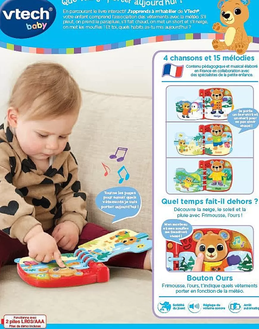 Livre Interactif - J'Apprends A M'Habiller-VTech Baby Outlet