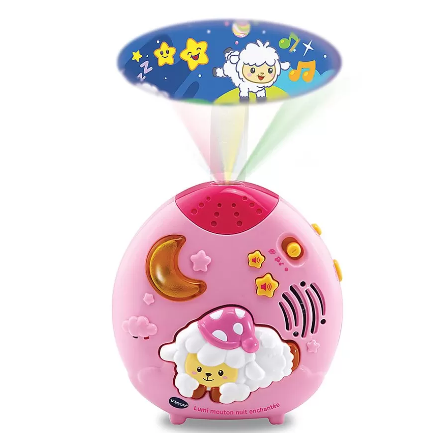 Lumi Mouton Nuit Enchantee Rose - Veilleuse Lumineuse Et Musicale-VTech Baby New