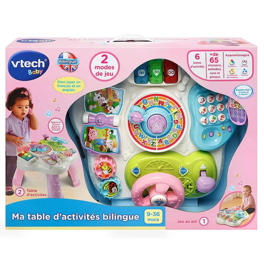 Ma Table D'activités Bilingue (Rose)-VTech Baby Hot