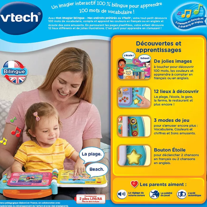 Mon Imagier Bilingue - Mes Endroits Preferes-VTech Baby Discount