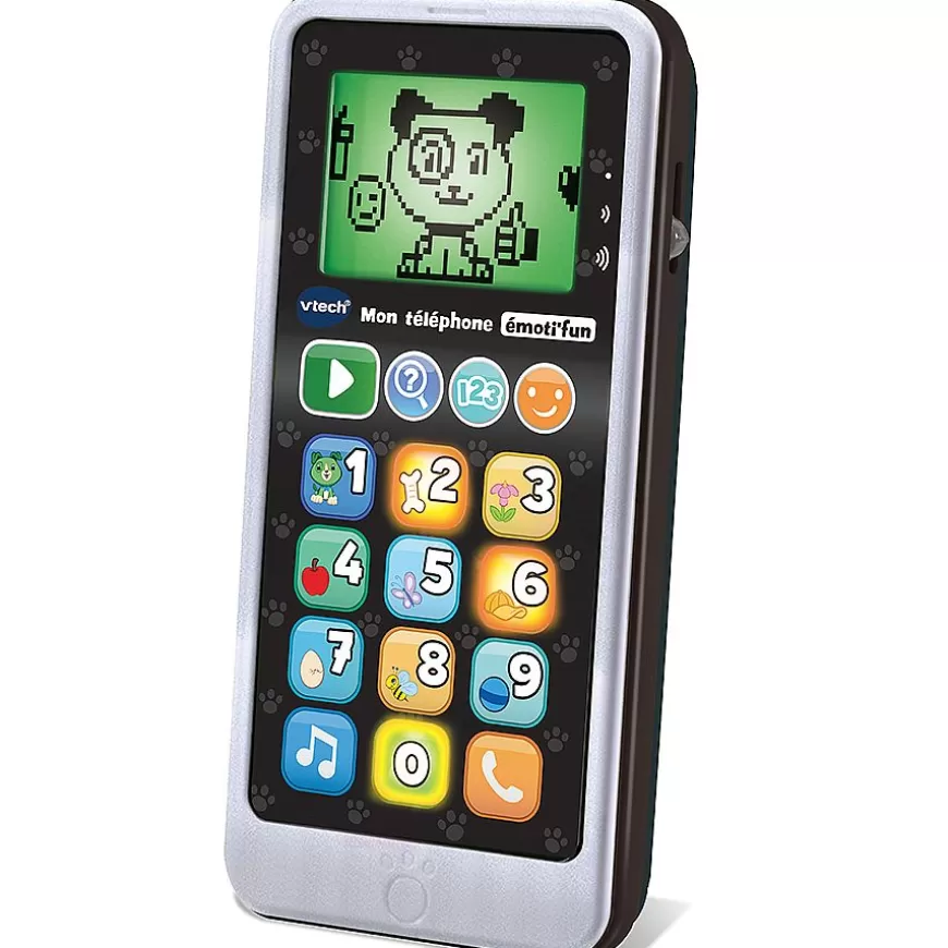 Mon Telephone Emoti'Fun Noir & Blanc - Telephone D'Imitation-VTech Baby Store