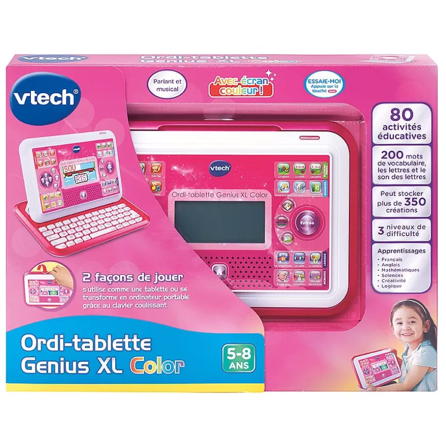 Ordi-Tablette Genius Xl Color - Rose-VTech Clearance