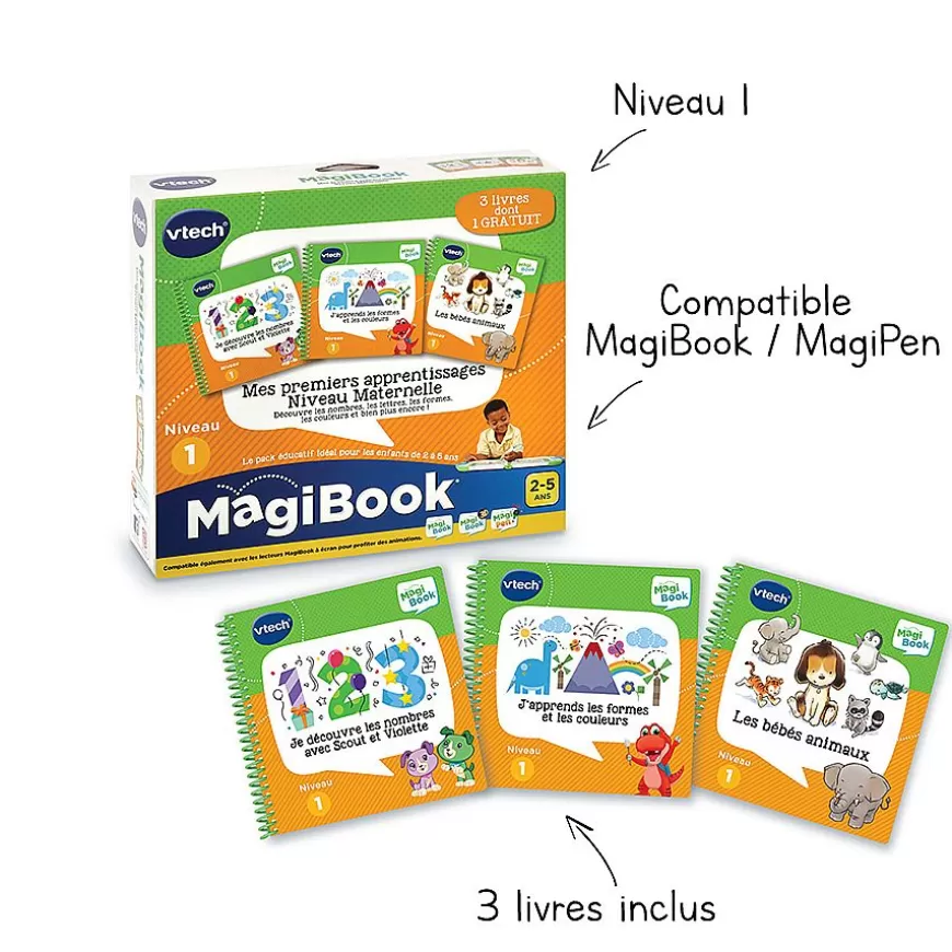 Pack 3 Livres - Mes Premiers Apprentissages : Niveau Maternelle-Magibook Cheap