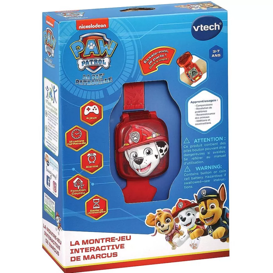 Pat Patrouille - La Montre-Jeu Interactive De Marcus-VTech Hot