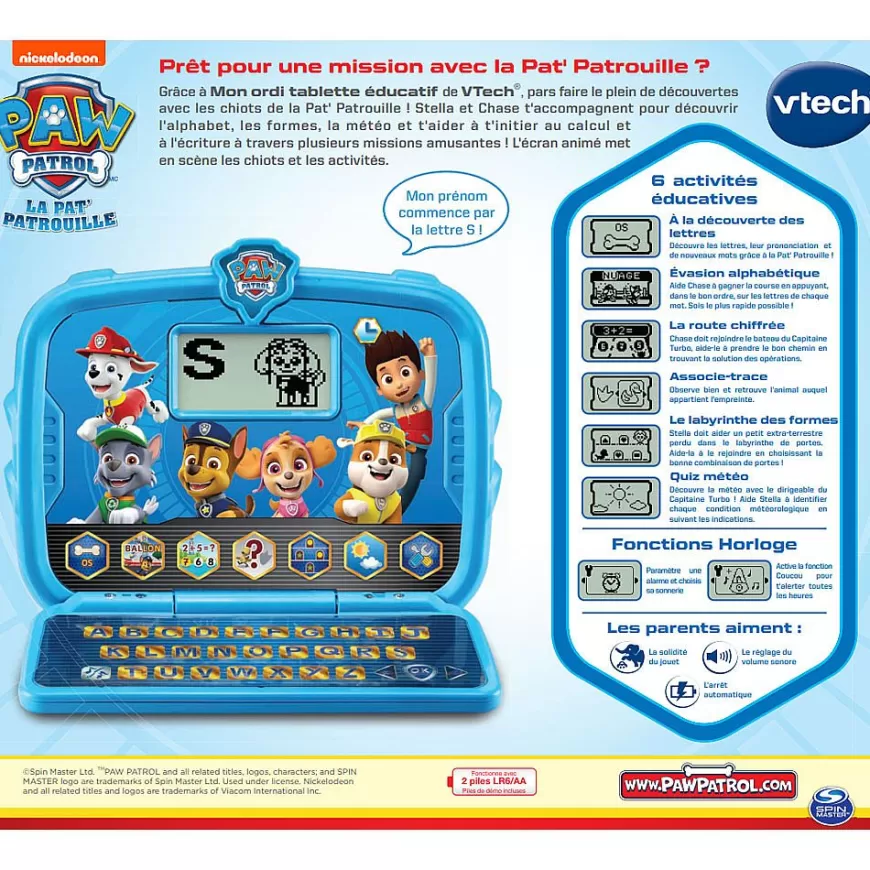 Pat Patrouille - Mon Ordi Tablette Educatif-VTech New