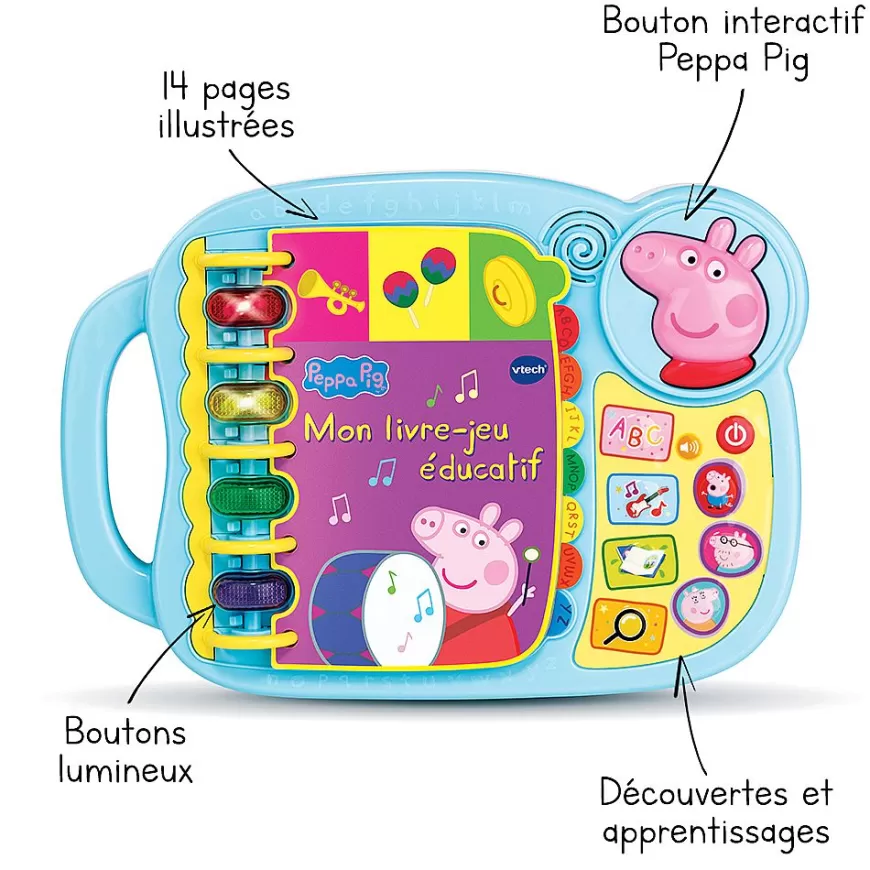 Peppa Pig - Mon Livre-Jeu Educatif-VTech Flash Sale