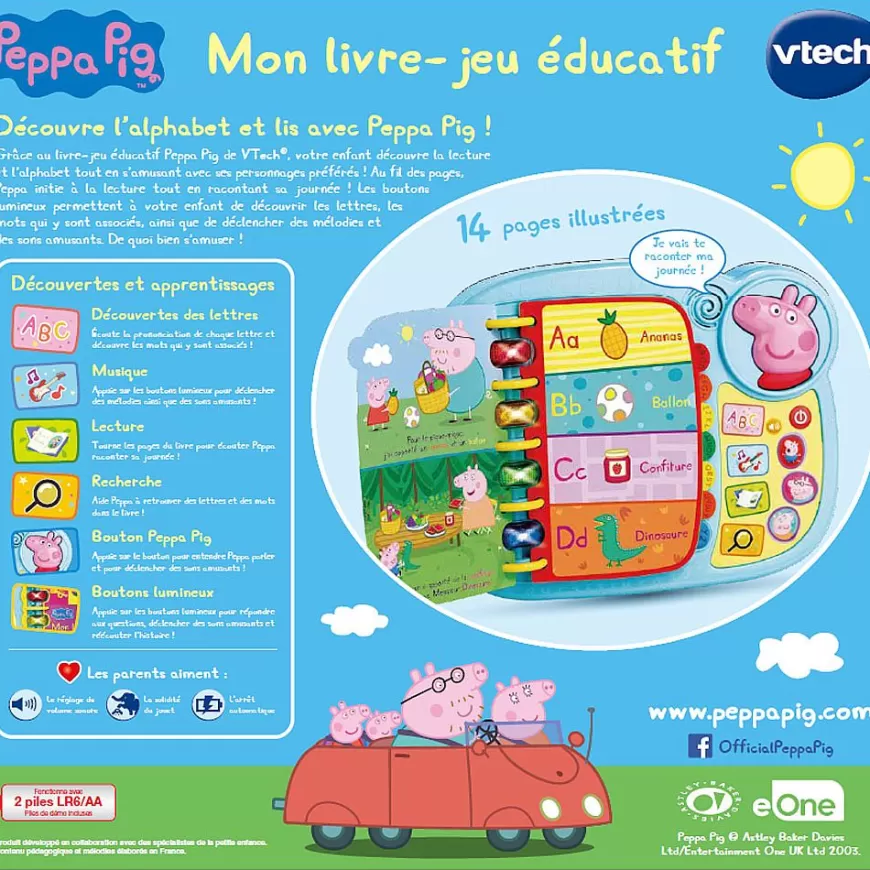 Peppa Pig - Mon Livre-Jeu Educatif-VTech Flash Sale