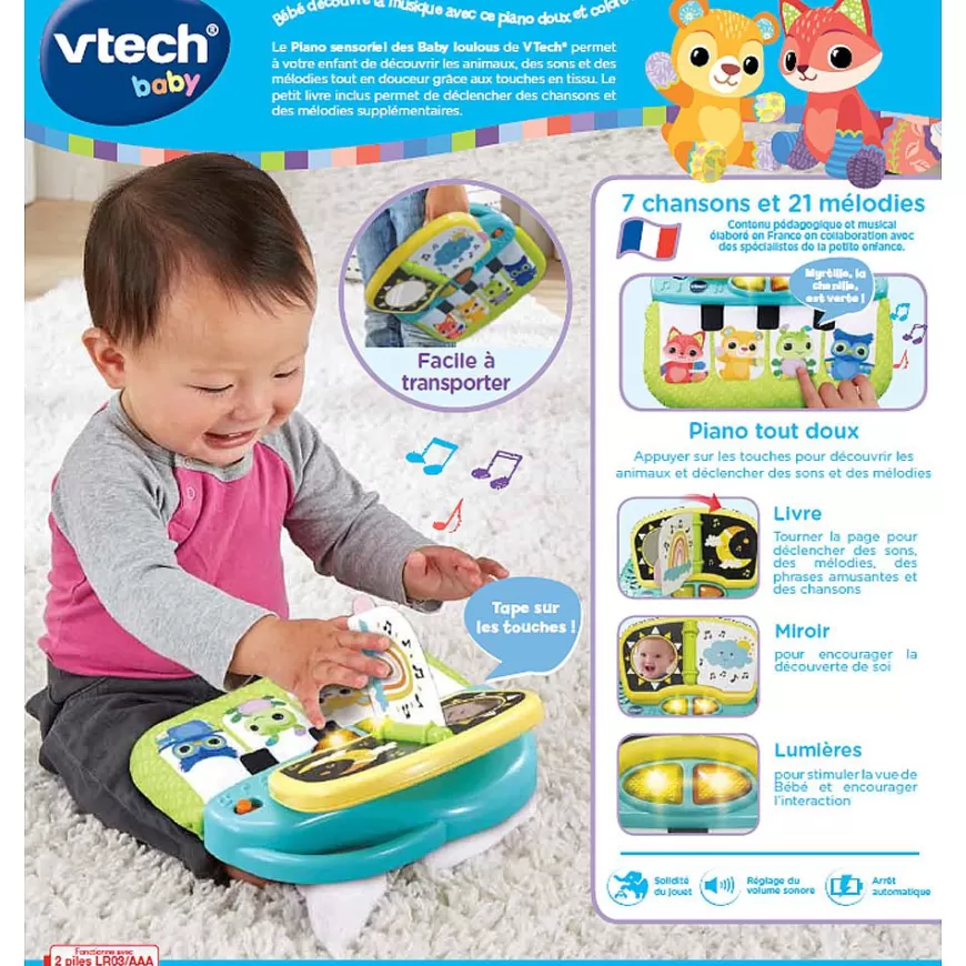 Piano Sensoriel Des Baby Loulous - Jouet Interactif-VTech Baby New