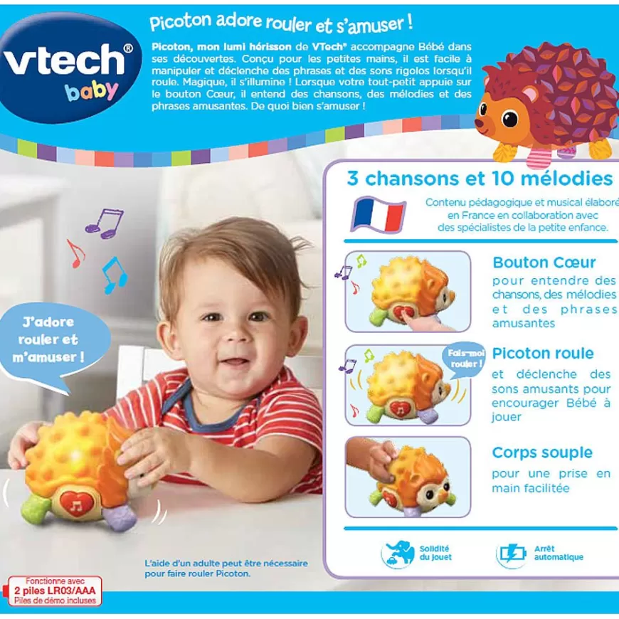 Picoton, Mon Lumi Herisson - Jouet D'éveil-VTech Baby Cheap