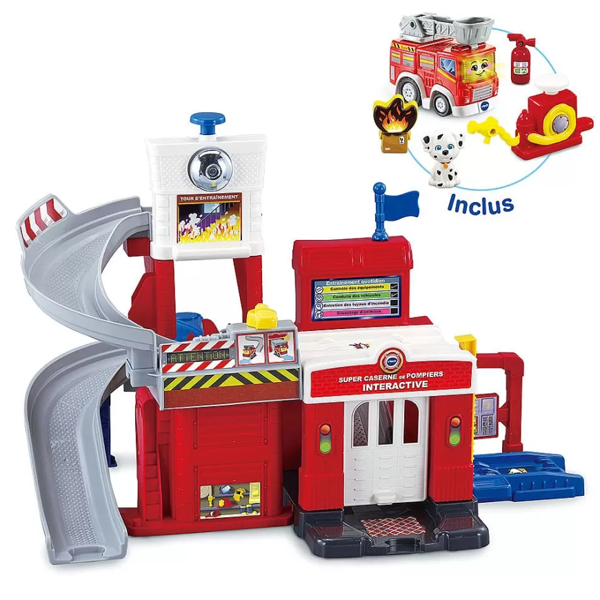 Super Caserne De Pompiers Interactive - Serie Pro-Tut Tut Bolides Discount