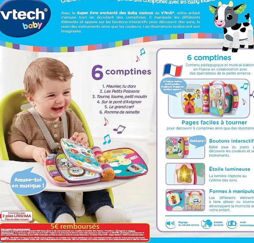 Super Livre Enchante Des Baby Loulous Rose-VTech Baby Cheap