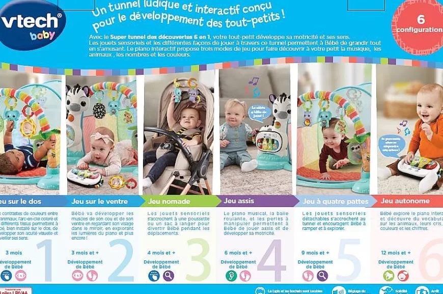 Super Tunnel Des Decouvertes 6 En 1-VTech Baby Flash Sale