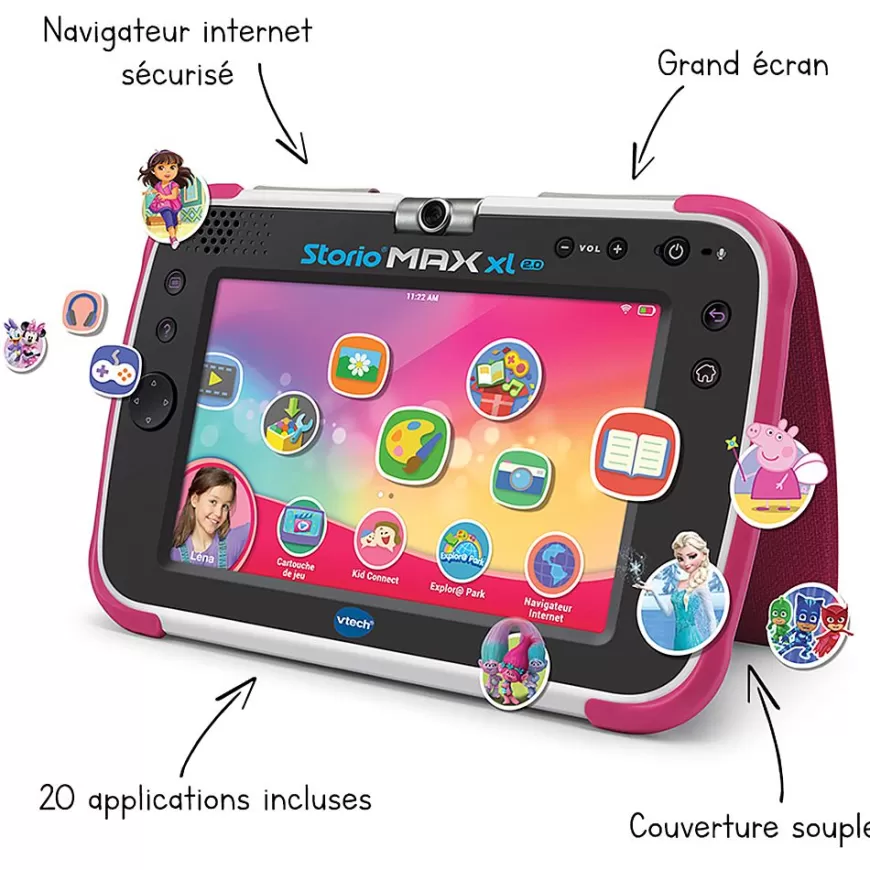 Tablette Educative Max Xl 2.0 Rose-Storio Cheap